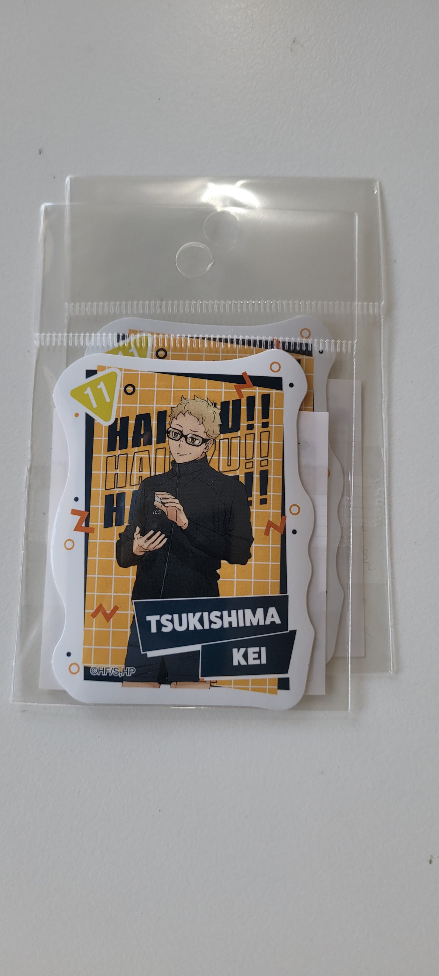 ハイキュー!!アニメ10周年記念展 全感覚EXHIBITION ダイカットステッカー<10周年記念展描き下ろし 月島蛍> tcs sticker