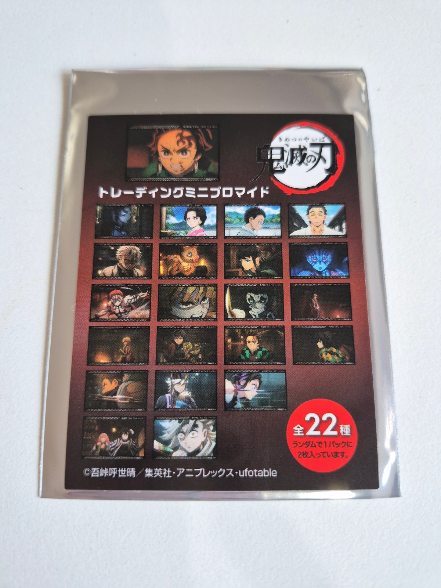 「鬼滅の刃」 トレーディングミニブロマイド 全22種2枚セット 無限城編 (池袋)