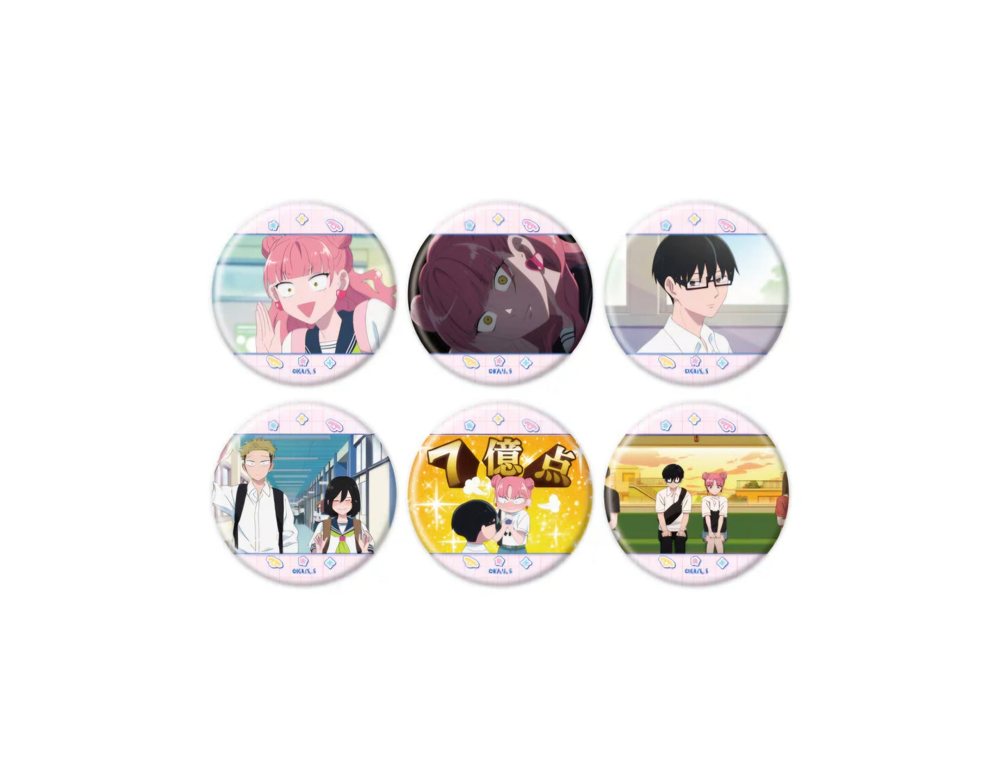 缶バッジ「TVアニメ『正反対な君と僕』」01/場面写イラスト (IKE)