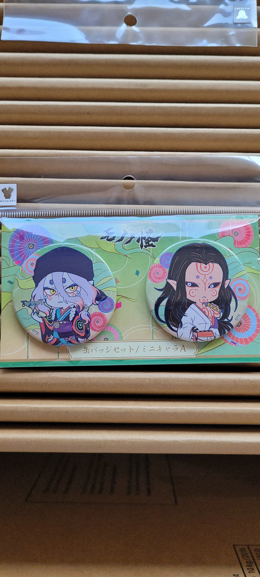 モノノ怪 薬売り 缶バッジセット ミニキャラA tcb