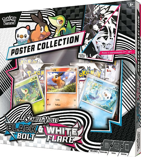 Black Bolt & White Flare Unova Poster Collection