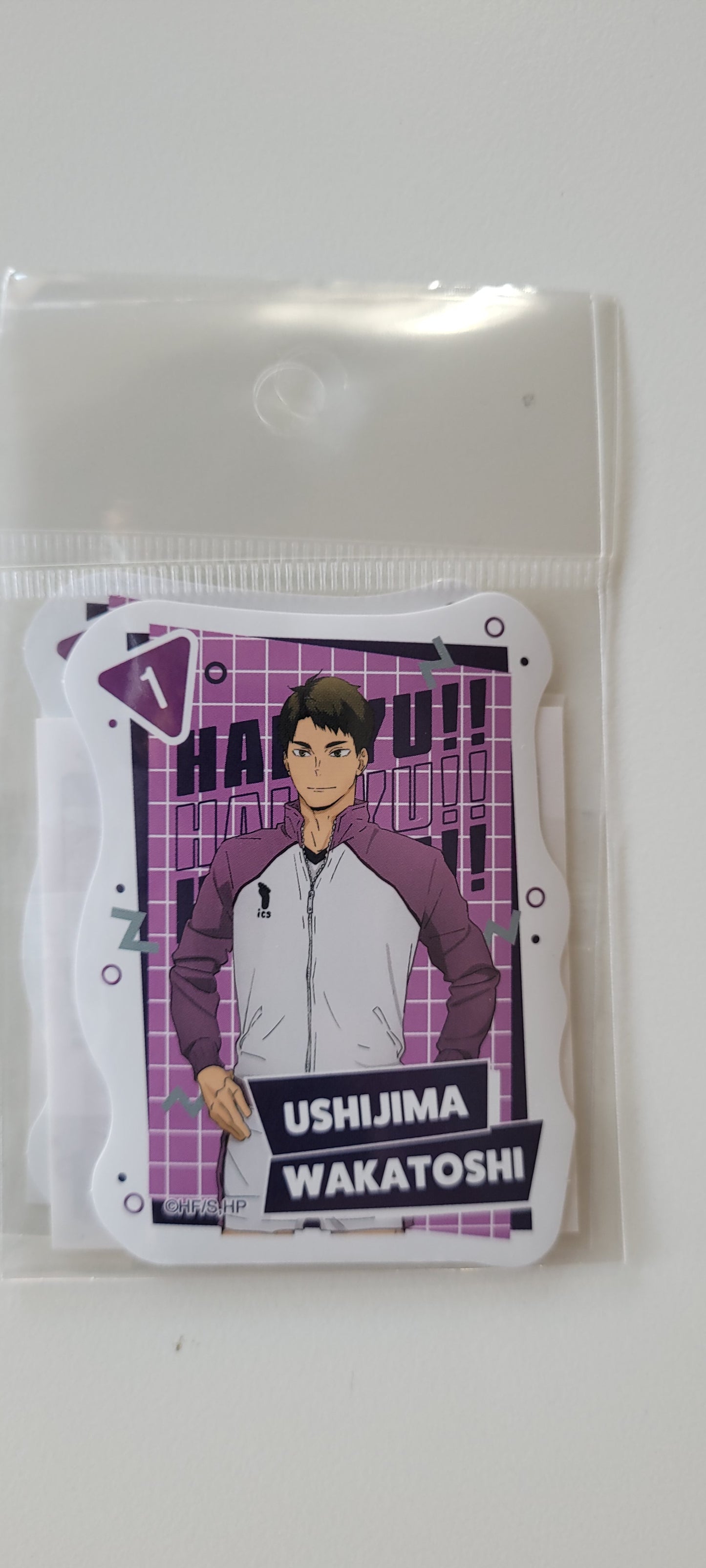 ハイキュー!!アニメ10周年記念展 全感覚EXHIBITION ダイカットステッカー<10周年記念展描き下ろし 牛島若利> tcs sticker