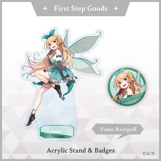 【First Step Goods】ぽむ れいんぱふ アクリル スタンド vtuber stand