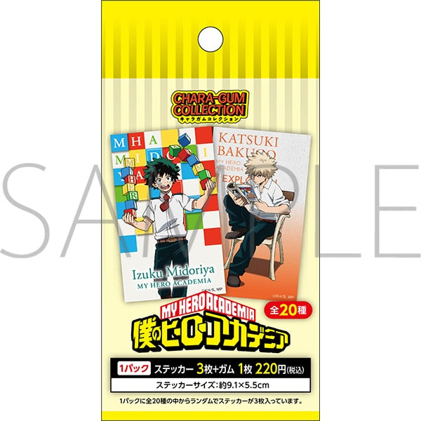 僕のヒーローアカデミア　キャラガムコレクション（ ステッカー 付き）| ｶﾞﾑ