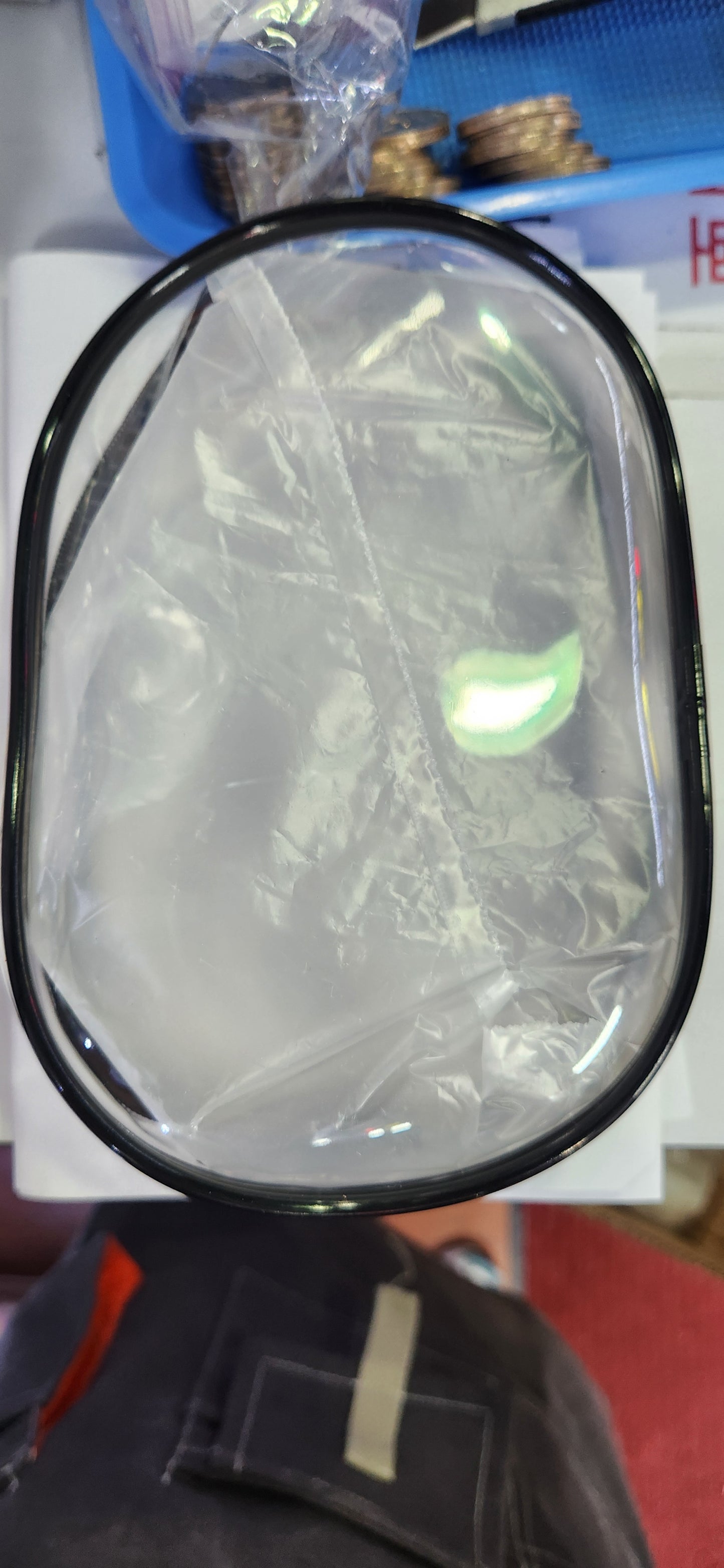 15cm橢圓形大娃包(黒)Tas