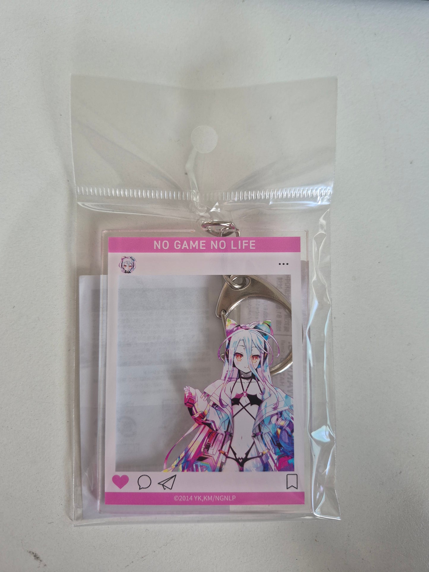 ノーゲーム・ノーライフ SNS風アクリルキーホルダー　PALE TONE series白サイバーバニー ver. 池袋