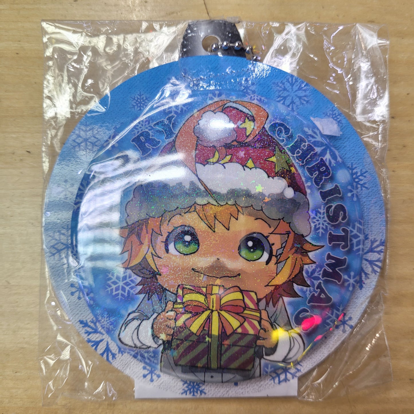 約束のネバーランド クリスマスオーナメント風缶バッジ 2019 エマ 襟章