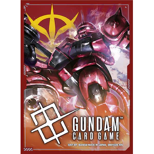 ガンダムカードゲーム オフィシャルカードスリーブ 01 『ザクII（シャア・アズナブル機）･ジオン』咭套 Card sleeve