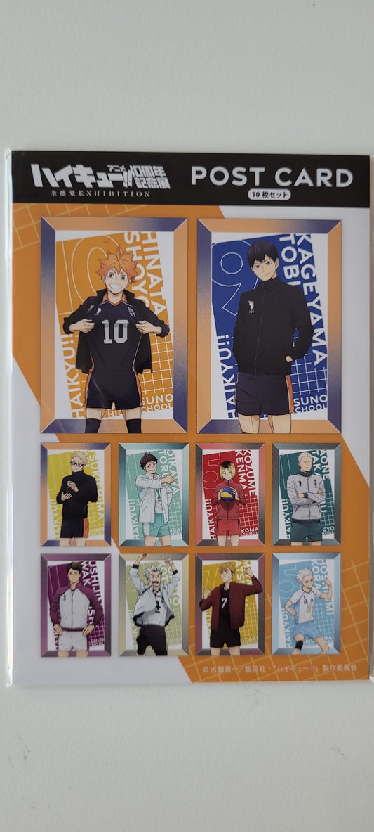 ハイキュー!!ポストカード10枚セット<10周年記念展描き下ろし> tcs post card