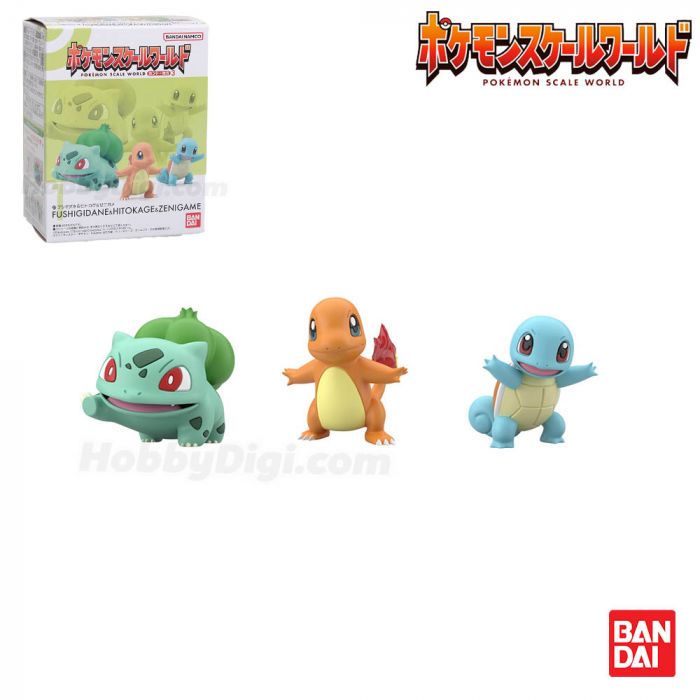 Bandai 食玩 - Pokemon Scale World 關都地區 套裝 第3彈 (No.1 奇異種子 & 小火龍 & 車厘龜)