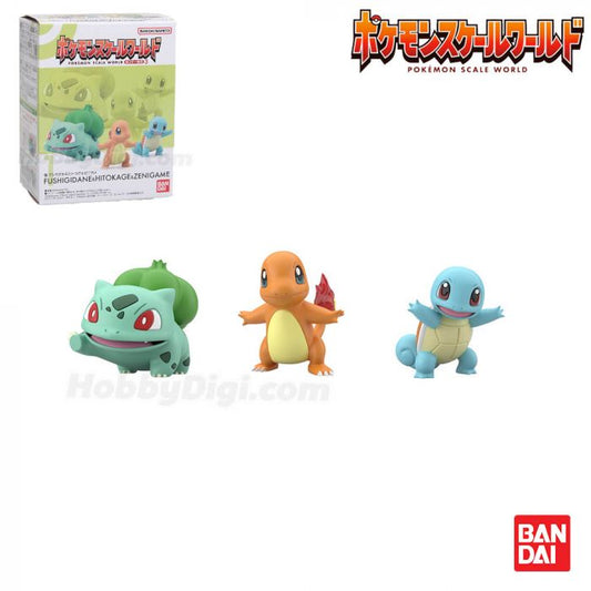 Bandai 食玩 - Pokemon Scale World 關都地區 套裝 第3彈 (No.1 奇異種子 & 小火龍 & 車厘龜)