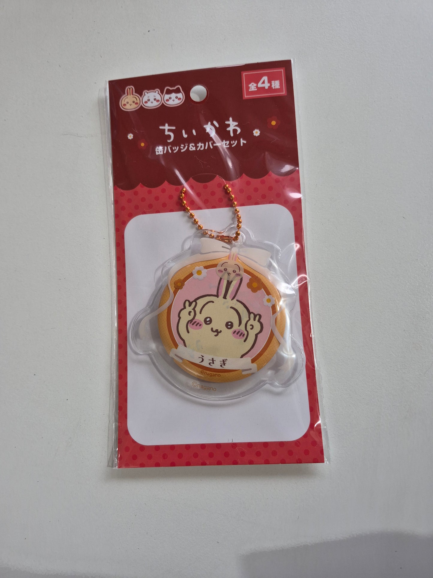 「ちいかわ缶バッジ&カバーセット」C兔仔  Cando