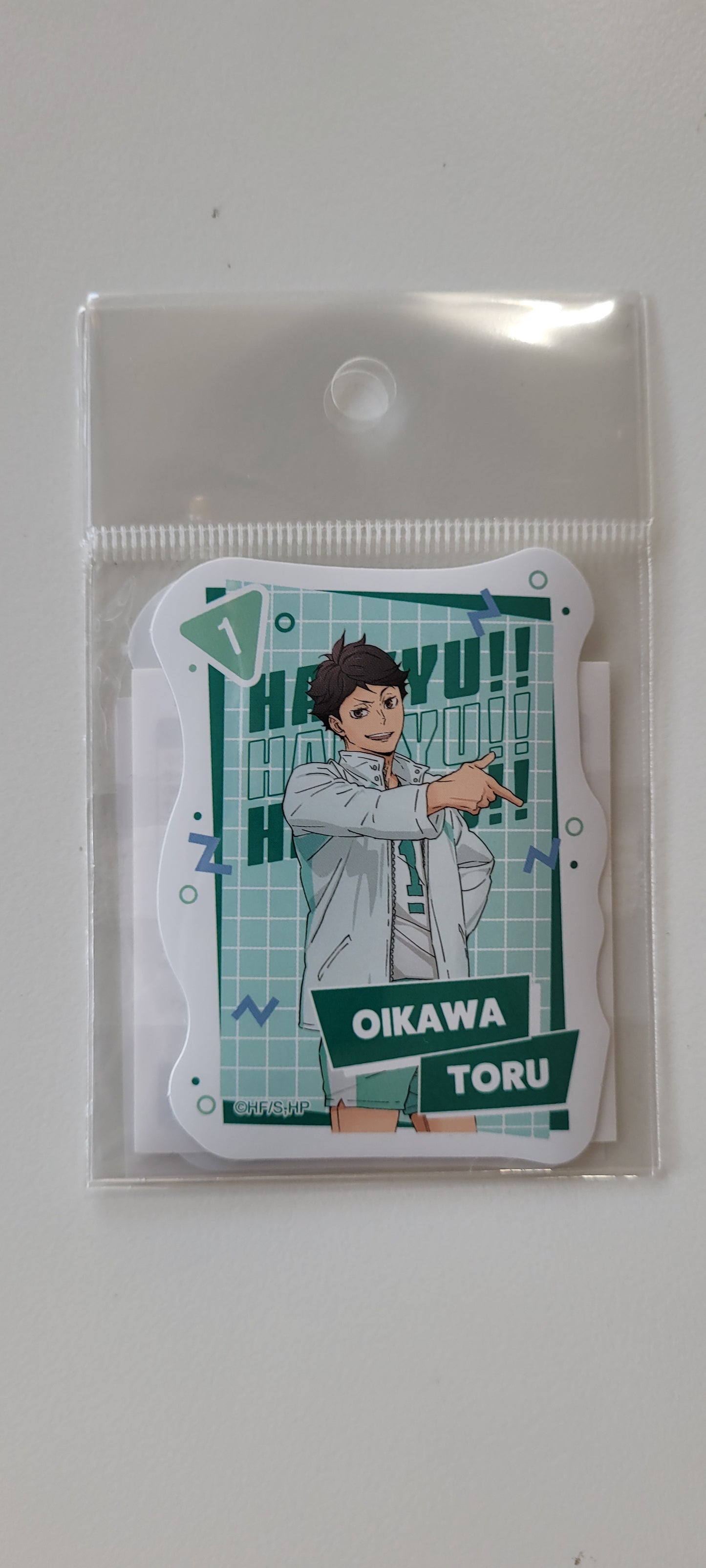 ハイキュー!!アニメ10周年記念展 全感覚EXHIBITION ダイカットステッカー<10周年記念展描き下ろし 及川徹> tcs sticker