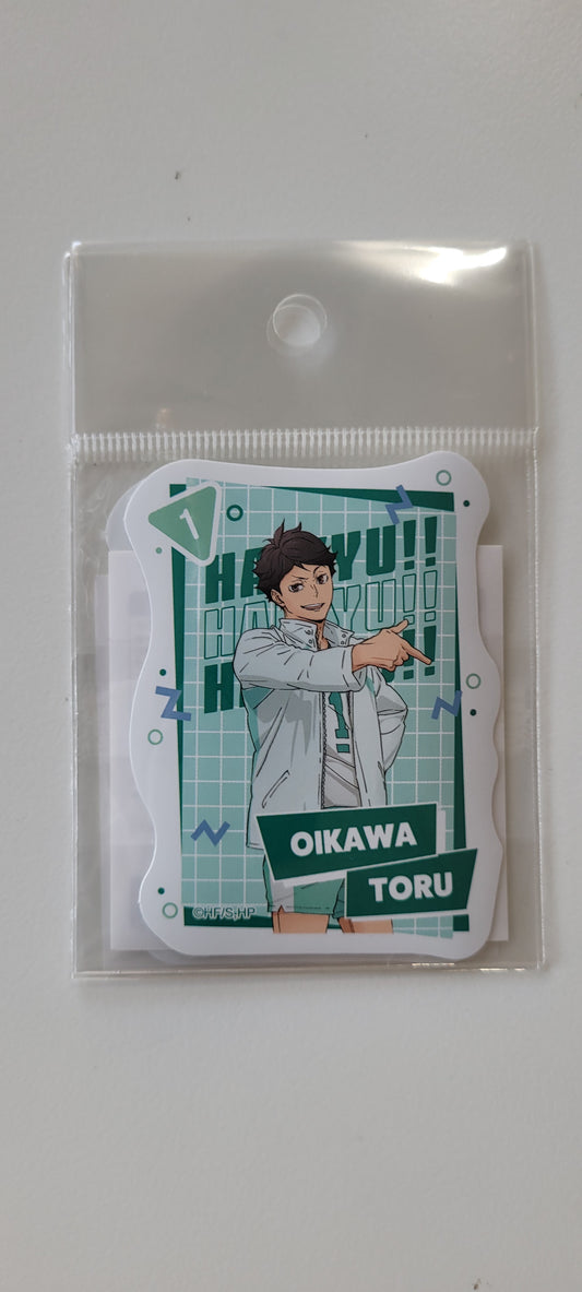 ハイキュー!!アニメ10周年記念展 全感覚EXHIBITION ダイカットステッカー<10周年記念展描き下ろし 及川徹> tcs sticker