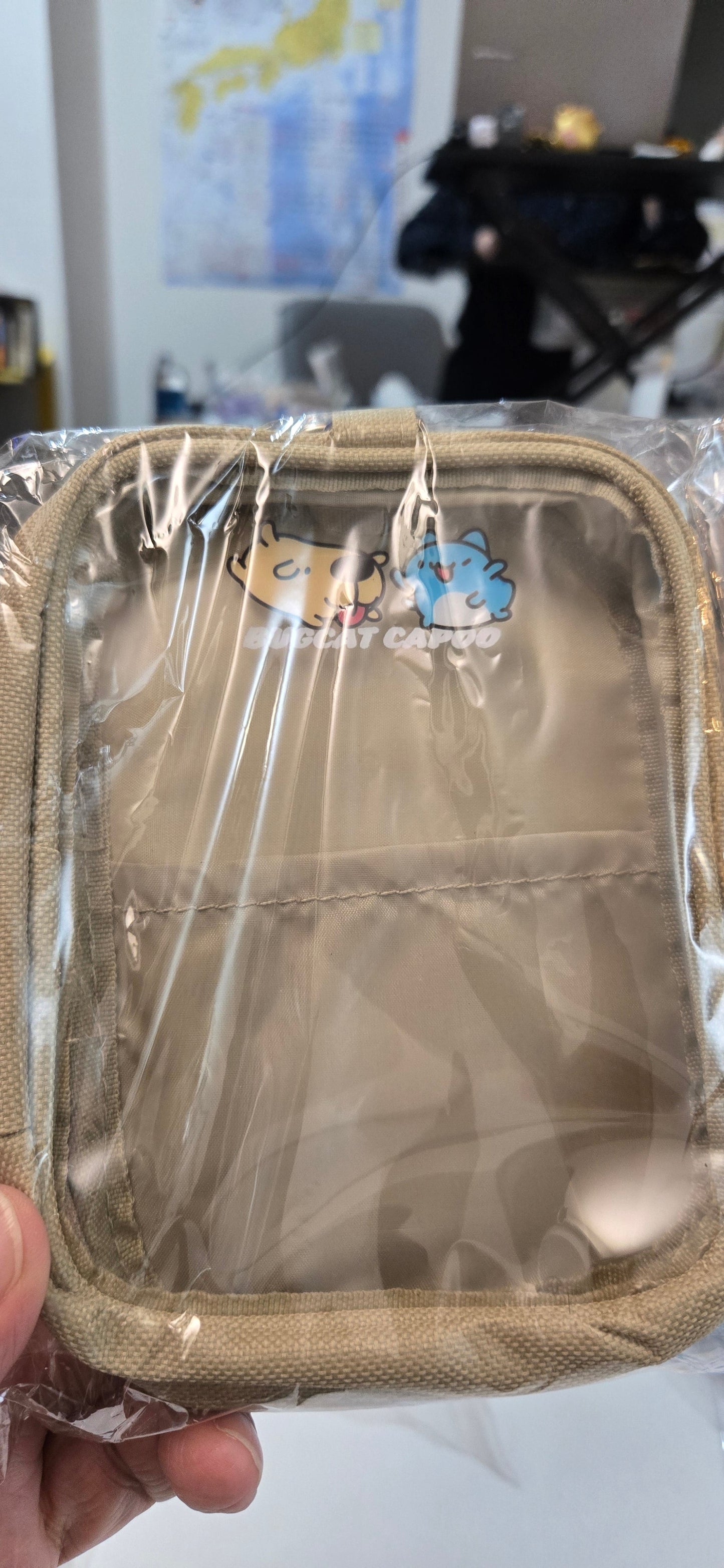 貓貓蟲咖波 BUGCAT CAPOO 双層收納包 粉色池袋