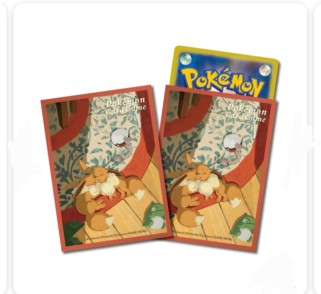 ポケモンカードゲーム デッキシールド イーブイ おやすみ(IKE)