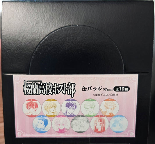 櫻蘭高校男公關部 缶バッジ 57mm 全10種 整盒 Ver.2 / Ouran High School Host Club Can Badge 57mm Complete Box Set Ver.2 (10 Designs)池袋