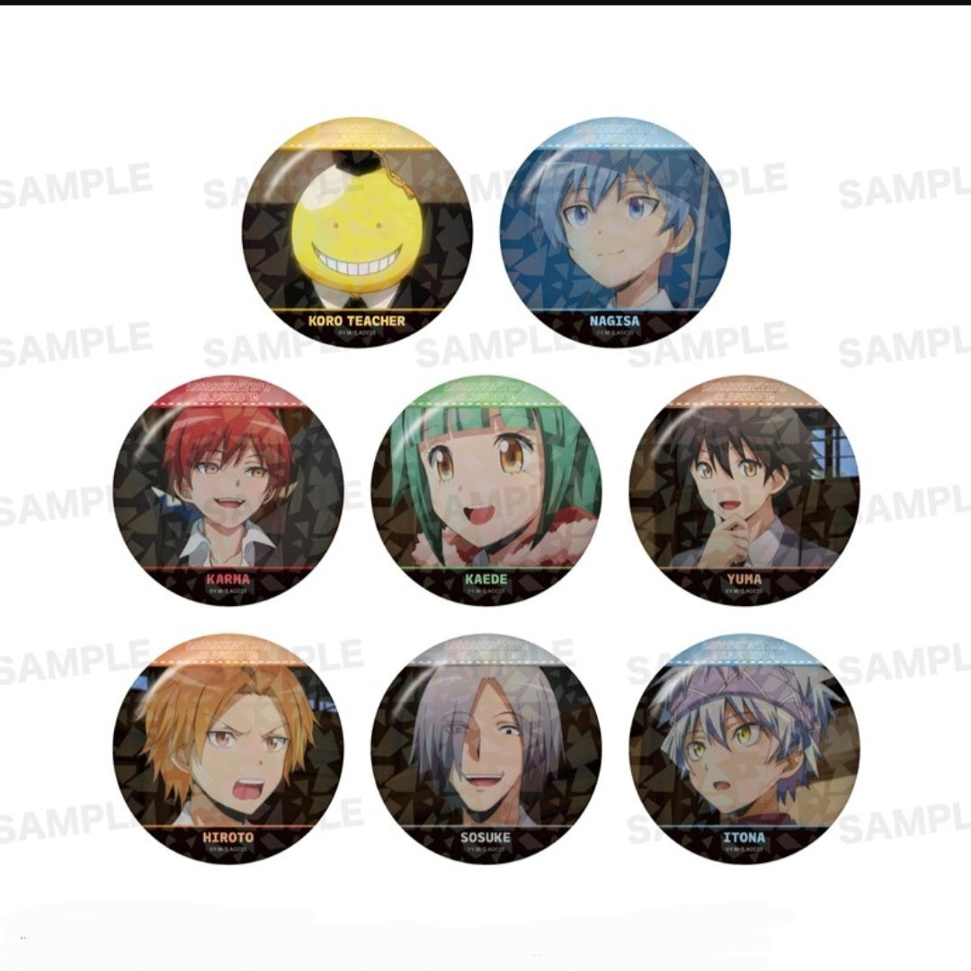 (ｽﾀｰﾏｲﾝ) 劇場版「暗殺教室」みんなの時間 TDﾎﾛｸﾞﾗﾑ缶ﾊﾞｯｼﾞ