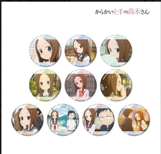 (ｱﾙﾏﾋﾞｱﾝｶ) からかい上手の高木さん TD場面写ｸﾞﾘｯﾀｰ缶ﾊﾞｯｼﾞ