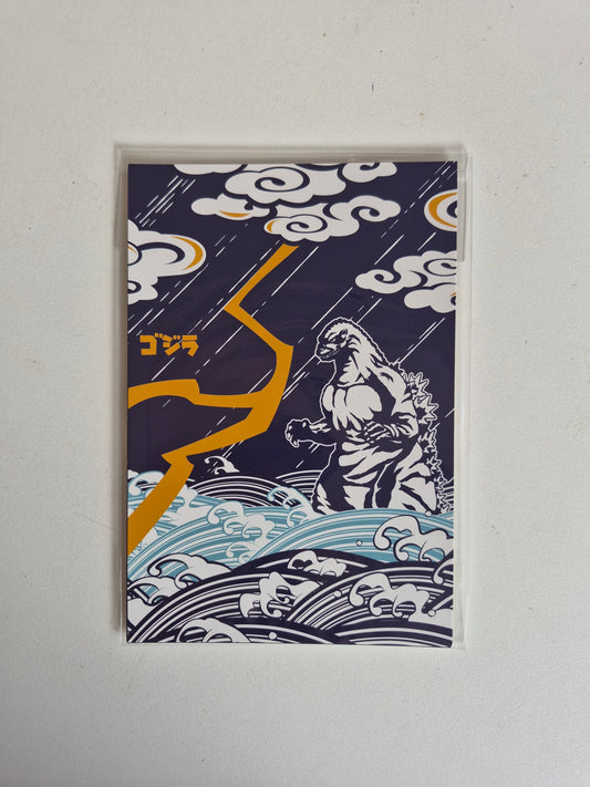 ゴジラ ポストカード 5枚セット JAPANESE ART B  (池袋)
