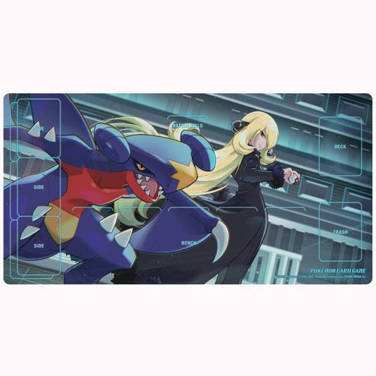 行貨 Pokemon Card Game: Rubber Playmat - Cynthia & Garchomp (Limited Edition) [ACCESSORY]