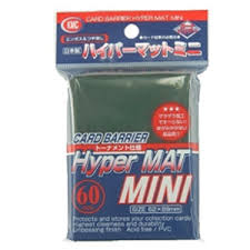 (KMC)(Hyper Mat) カードバリアー ハイパーマットミニ (グリーン) [62×89mm]〔60枚入〕