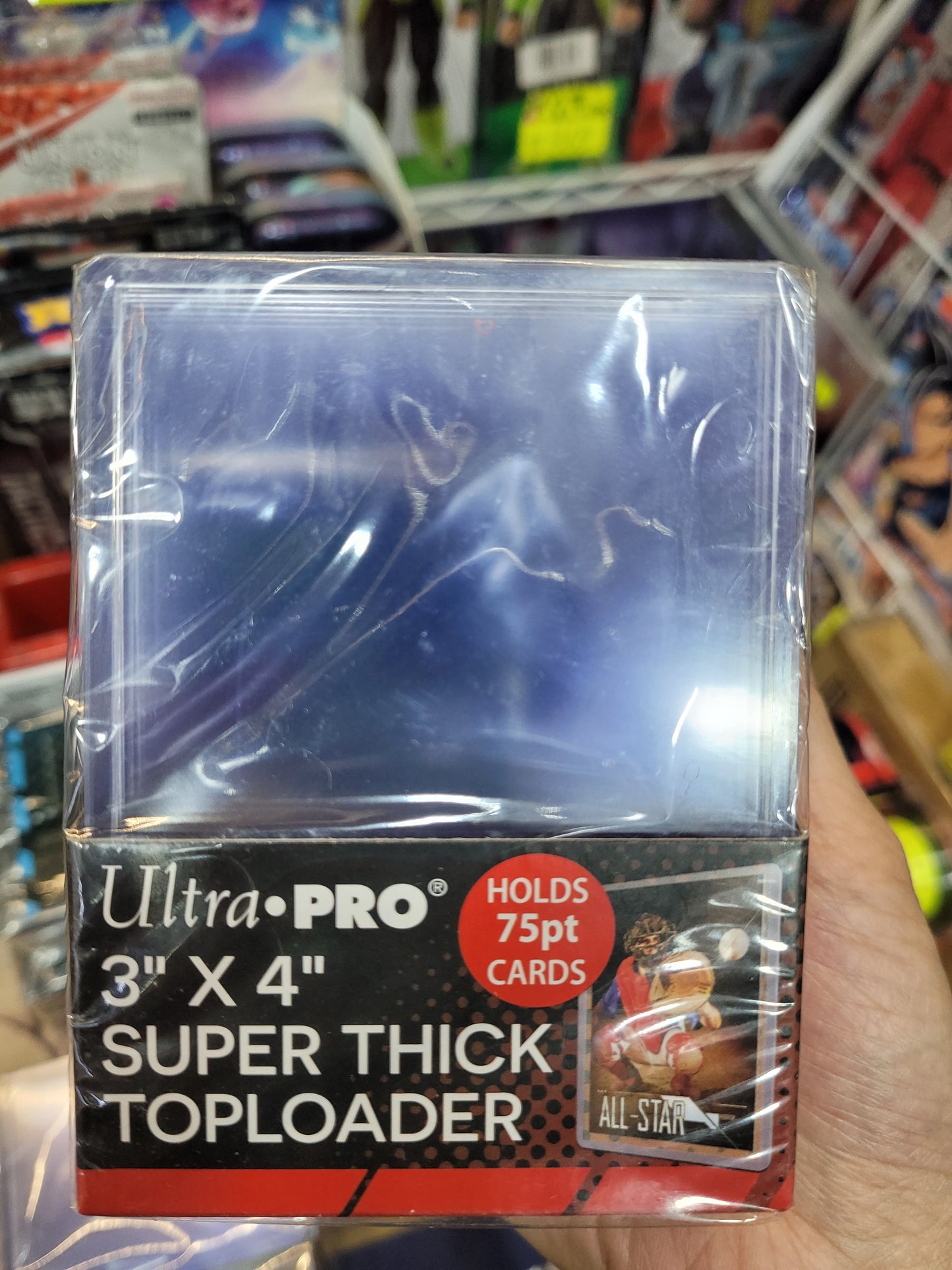 Ultra Pro 3" X 4" Regular Toploader (75ct) 55pt