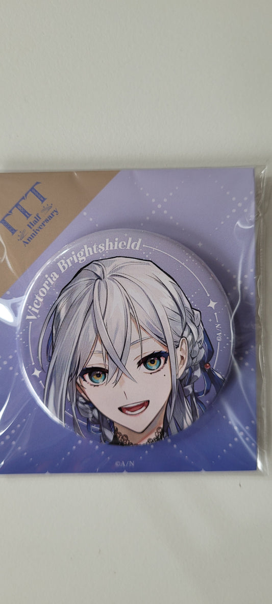 【TTT Half Anniversary】にじさんじ　缶バッジ　Victoria Brightshield　(池袋)