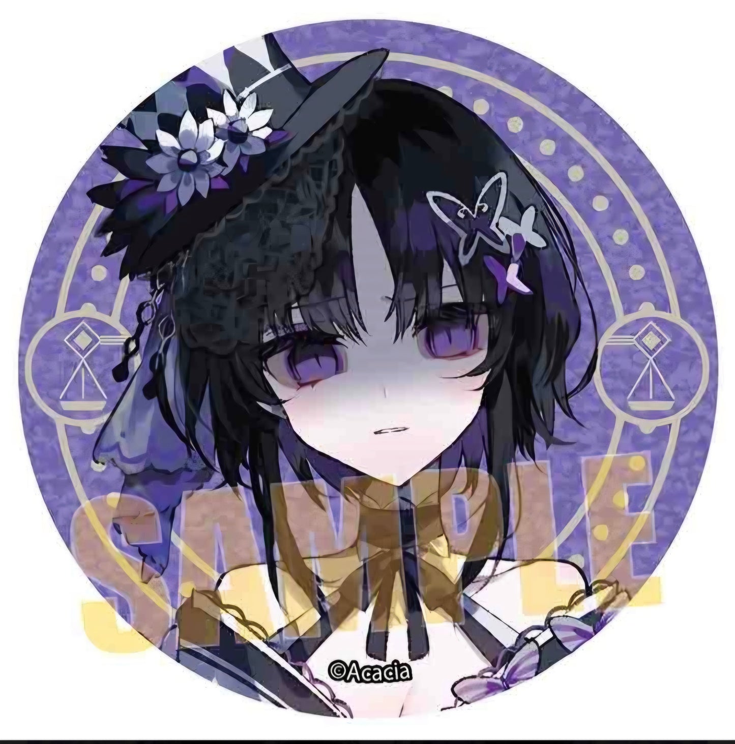 魔法少女ノ魔女裁判 グリッター缶バッジ 宝生マーゴ(IKE)
