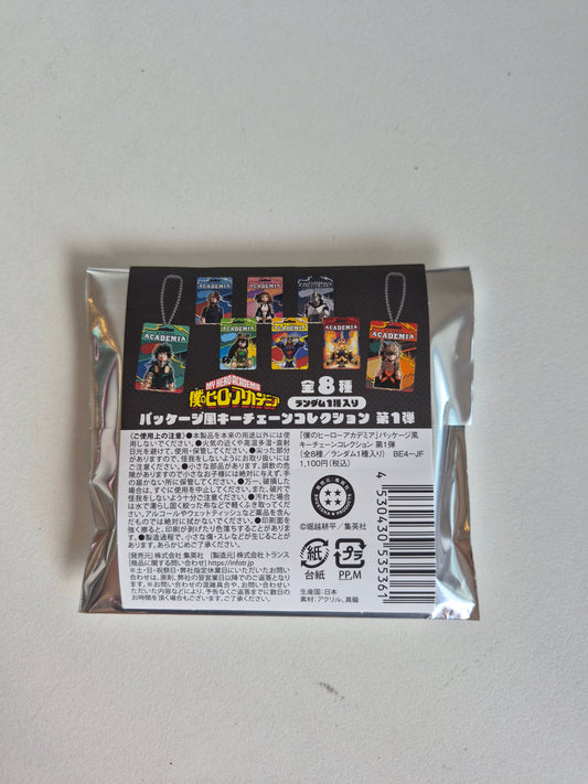 『僕のヒーローアカデミア』パッケージ風キーチェーンコレクション　第1弾（全8種）池袋