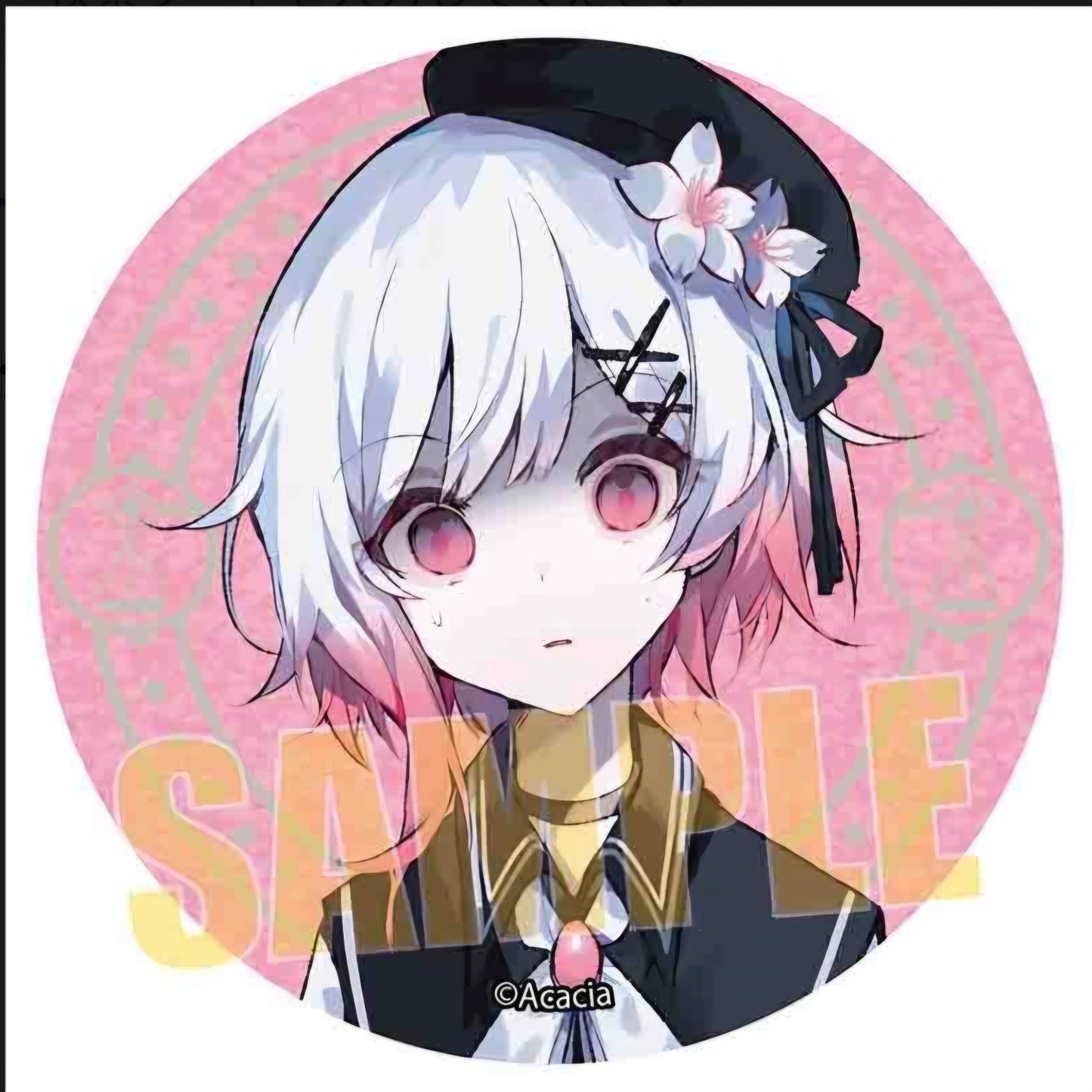 魔法少女ノ魔女裁判 グリッター缶バッジ 桜羽エマC (IKE)