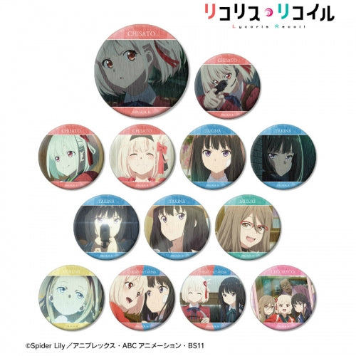リコリス・リコイル トレーディング場面写和紙 缶バッジ
