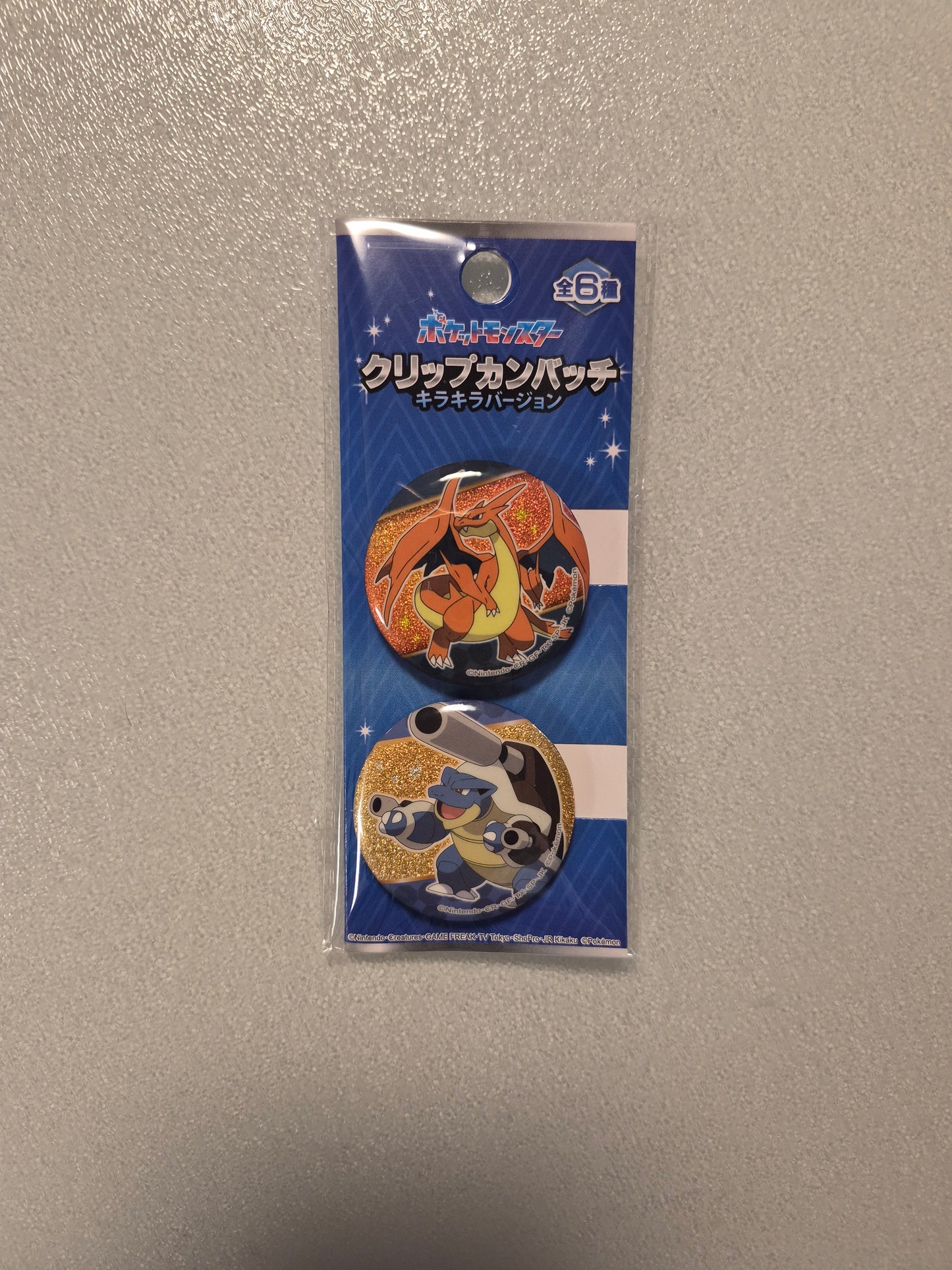 (橙點) ポケットモンスター クリップカンバッチ キラキラバージョン噴火龍 (池袋)(冇扣針）