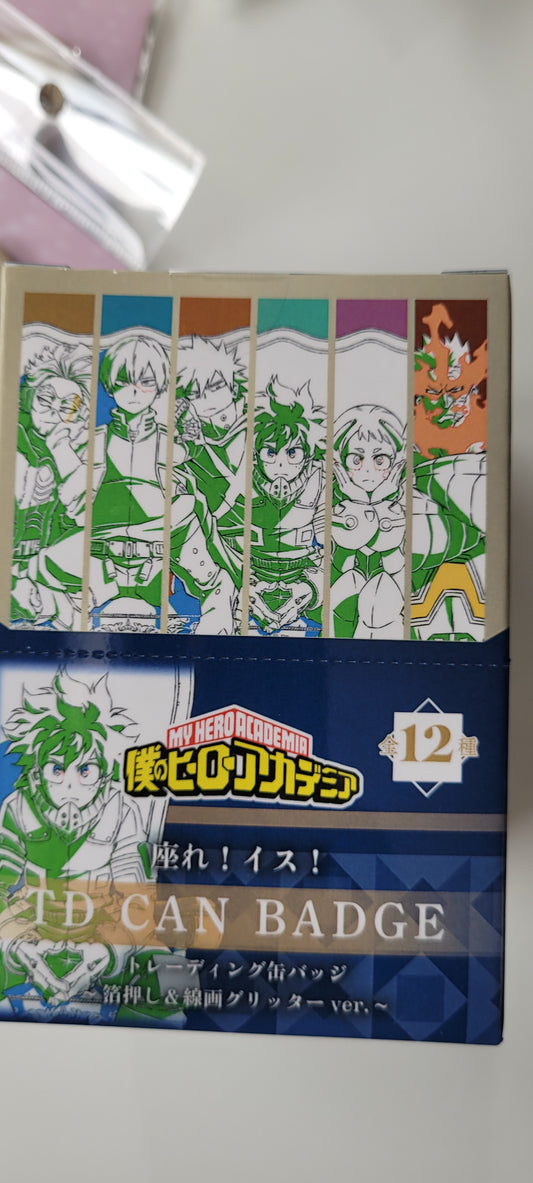 僕のヒーローアカデミア トレーディング缶バッジ～座れ!イス!～箔押し＆線画グリッターver tcb