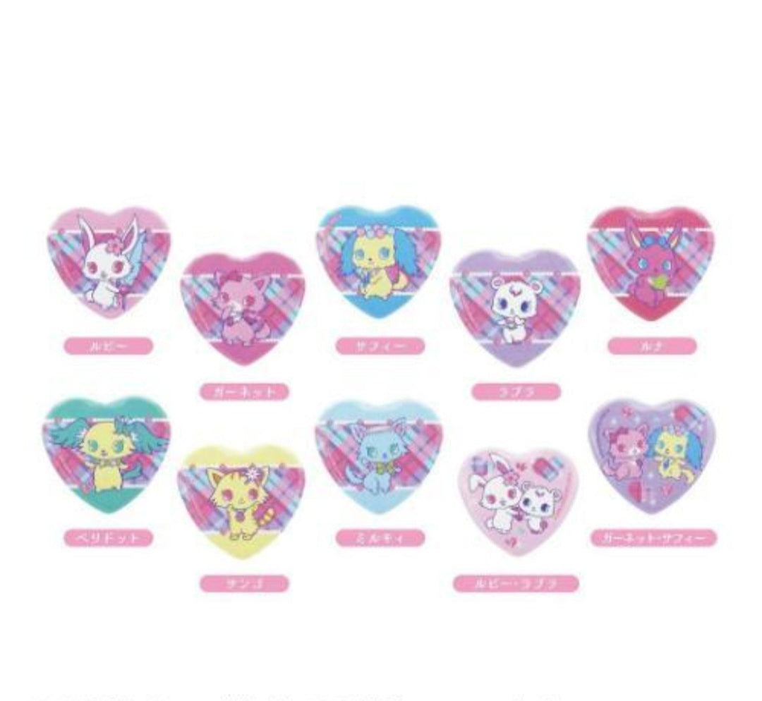 (Hasepro) ﾊｰﾄCANﾊﾞｯｼﾞ ｼﾞｭｴﾙﾍﾟｯﾄ 10個入りｾｯﾄBOX JewelPet