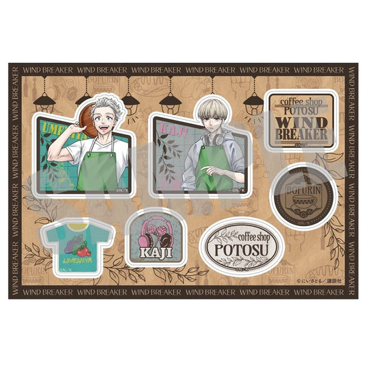 ウィンブレ ステッカー 梅宮 一&梶 蓮 Coffee shop ver.
