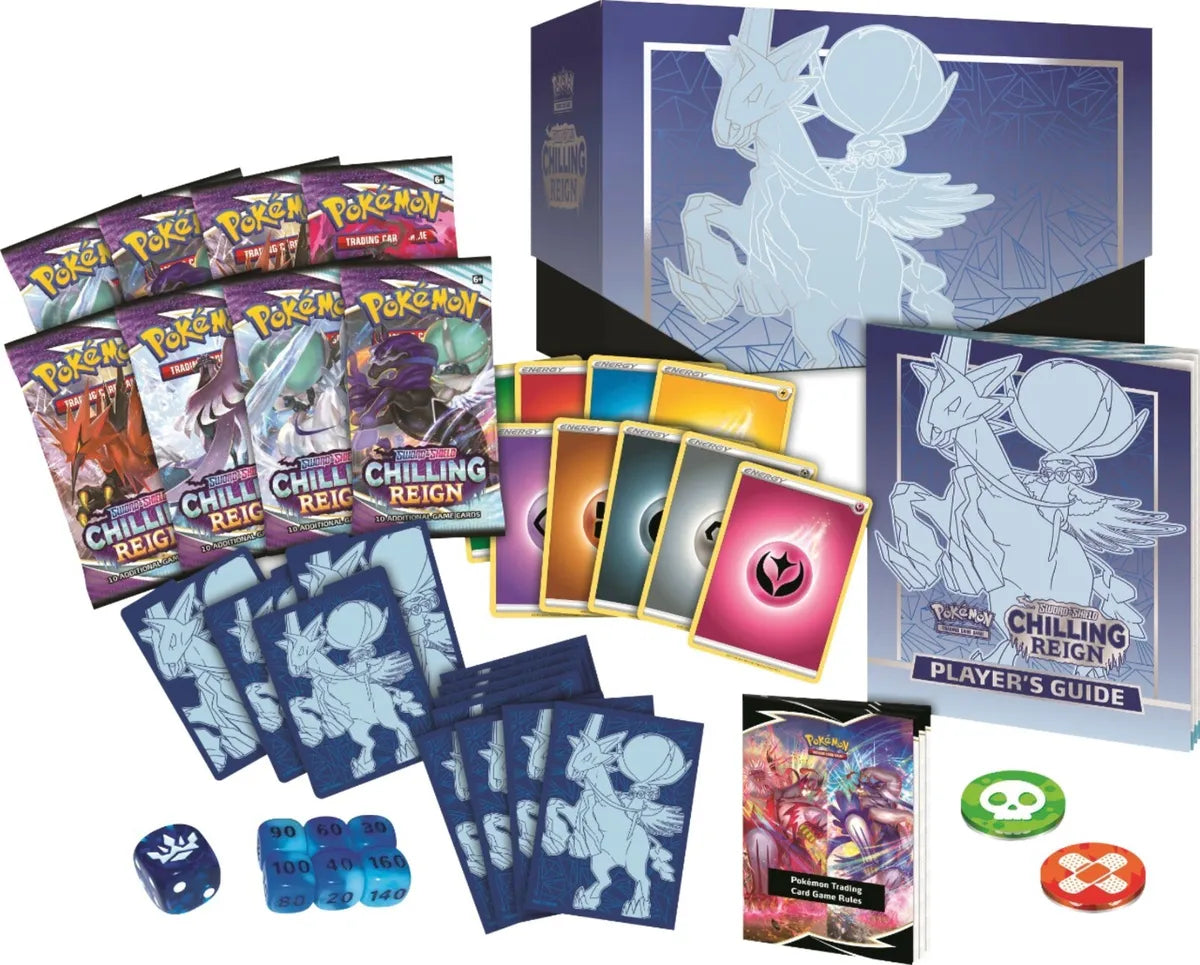 Pokemon Sword &amp; Shield Chilling Reign Elite Trainer Box ETB Calyrex Sealed New