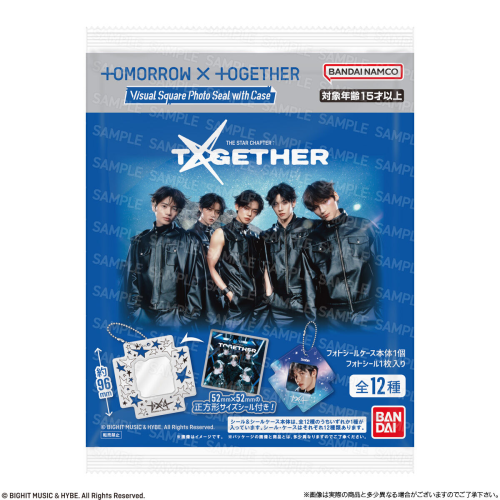 (BANDAI) TOMORROW X TOGETHER ﾋﾞｼﾞｭｱﾙｼｰﾙ入りﾌｫﾄｹｰｽ