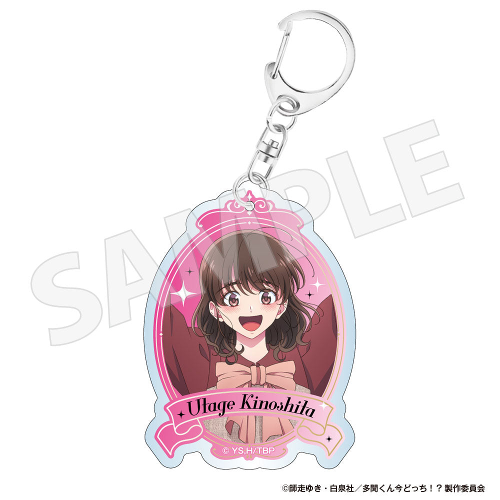 多聞くん今どっち！？ アクリルキーホルダー 木下うたげ パステルカラー衣装描き下ろしver.